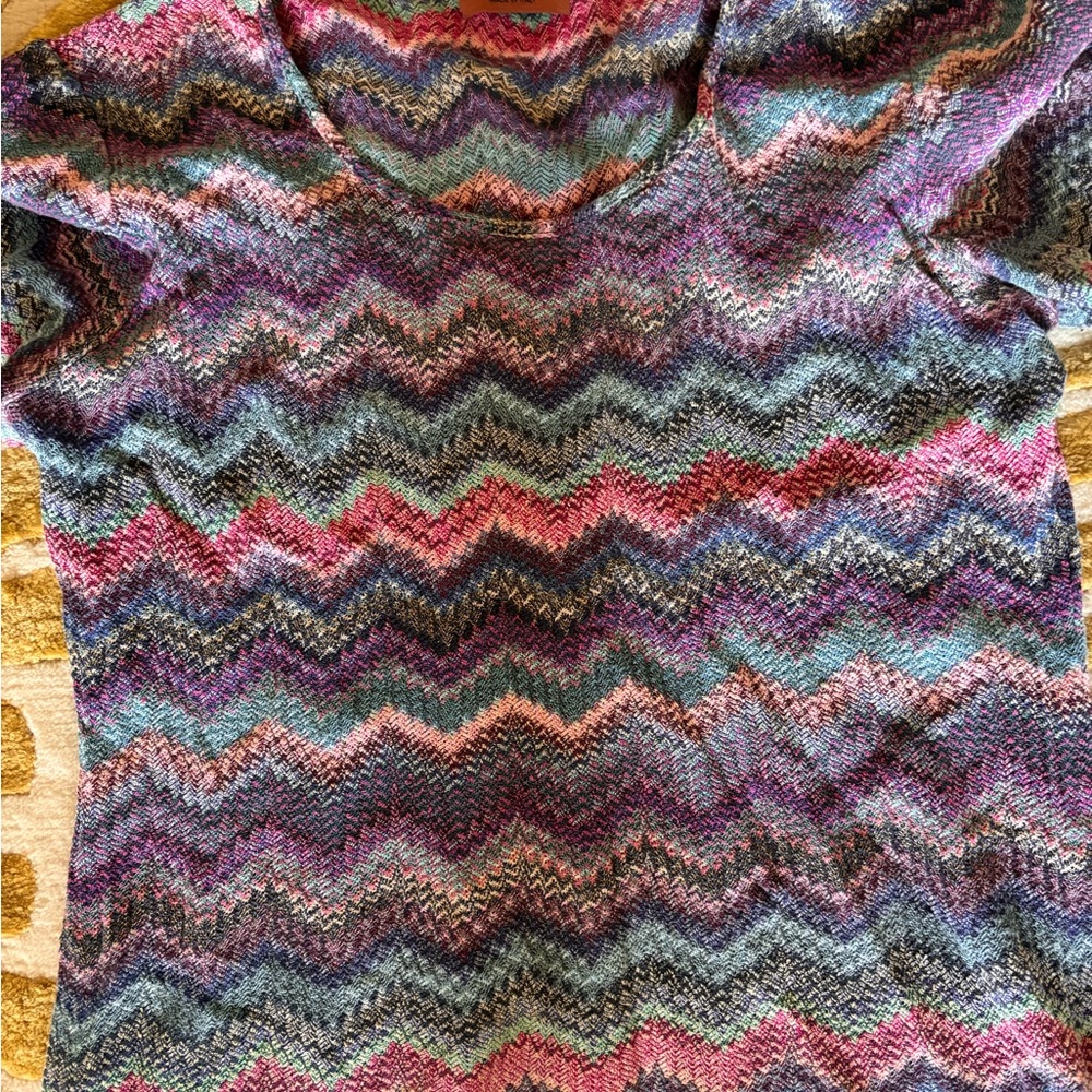 Missoni Multicolor Zigzag Knit Top - Picture 4 of 4